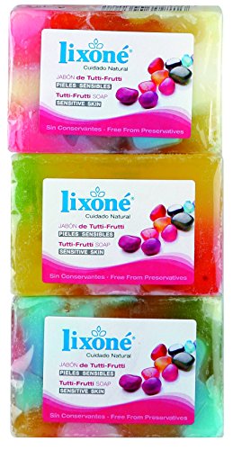 Lixone Jabón de Tutti-Frutti - 3 Unidades