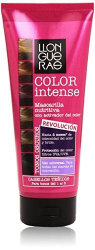 Llongueras - Color intense tonos del 1 al 6 - Mascarilla nutritiva con activador del color para cabellos teñidos - 200 ml