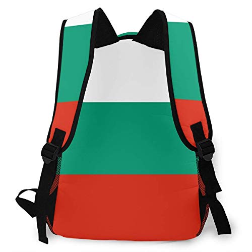 LNLN Mochila Casual verdeFashion Leisure Backpack Bulgarian Flag Unisex Print Travel Backpack, School Backpacks