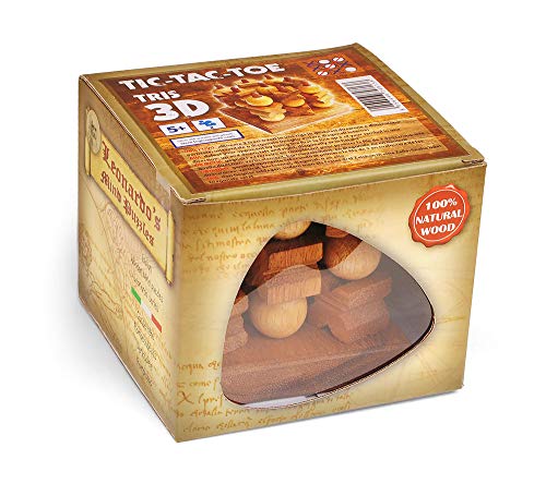 LOGICA GIOCHI Art. Tic-TAC-Toe 3D - Juego De Mesa De Madera Preciosa - Juego Estratégico 3D