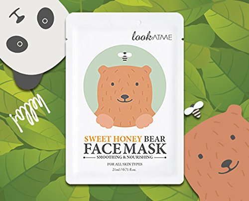 Look at me - Máscaras faciales prémium con sobre con diseño de animales bonitos, para purificar, revitalizar, suavizar e hidratar el rostro,un producto coreano para el cuidado de la piel impresionante