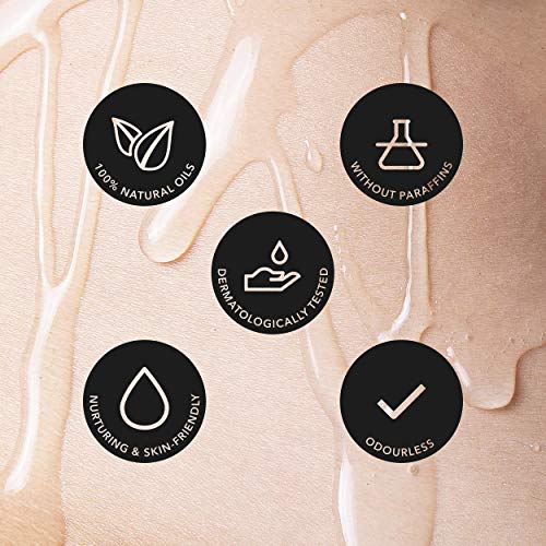 Loovara – aceite masajes eróticos (250 ml) | aceite corporal para masajes sexuales | apto para uso con juguetes eróticos | olor neutro, dermatológicamente probado | Fabricado en la UE