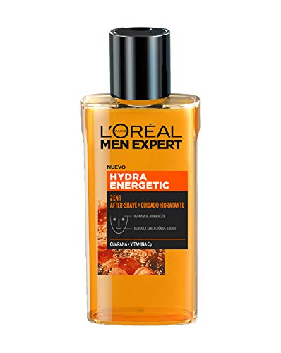 L'Oréal Men Expert - Hydra Energetic 2 en 1 aftershave y cuidado hidratante, para hombres - 125 ml