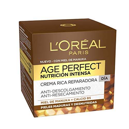 L'Oreal Paris Age Perfect Nutrición Intensa - Crema Rica Reparadora de Día para Pieles Maduras y Desnutridas - 50 ml