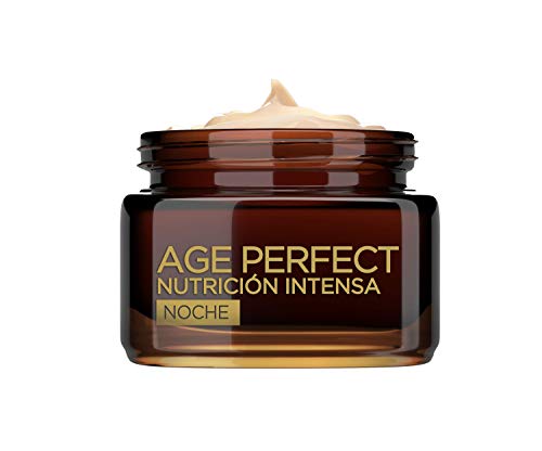L'Oréal Paris Age Perfect Nutrición Intensa - Crema Rica Reparadora de Noche para Pieles Maduras y Desnutridas - 50 ml