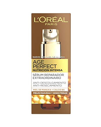 L'Oréal Paris - Age Perfect Nutrición Intensa, Sérum Reparador Extraordinario para Pieles Maduras y Secas - 30 ml