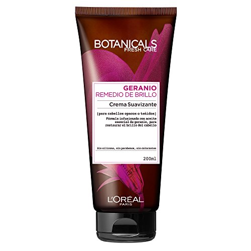 L'Oreal Paris Botanicals Crema Suavizante, Remedio de brillo para cabellos opacos o teñidos - 200 ml