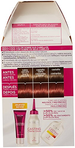 L'Oreal Paris Casting Crème Gloss Coloración Sin Amoniaco Casting Créme Gloss 565 Rojo Grana