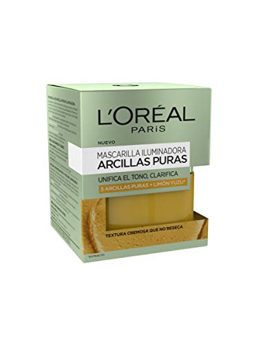 L'Oreal Paris Dermo Expertise - Arcillas puras mascarilla clarificante, color amarillo - total 50 ml