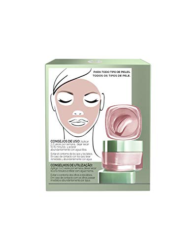 L'Oreal Paris Dermo Expertise - Arcillas puras mascarilla purificante, color rojo - total 50 ml