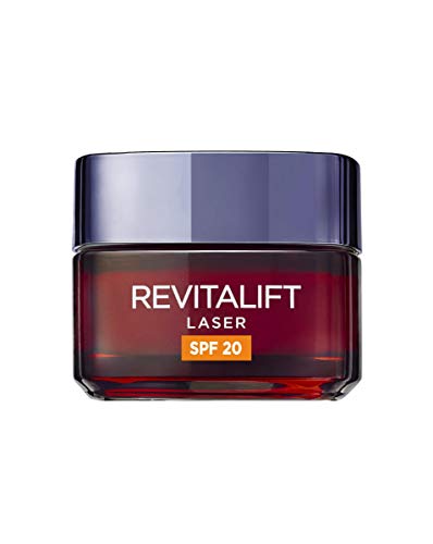 L'Oréal Paris Dermo Expertise Crema de Día Antiedad Revitalift Láser con Protección Solar (SPF20) y Proxylane, 50 ml