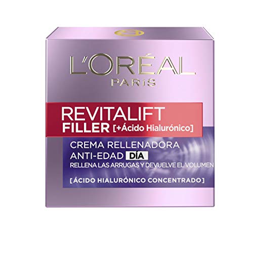 L'Oréal Paris Dermo Expertise - Crema día Revitalift Filler con ácido hialurónico, para pieles maduras - 50 ml