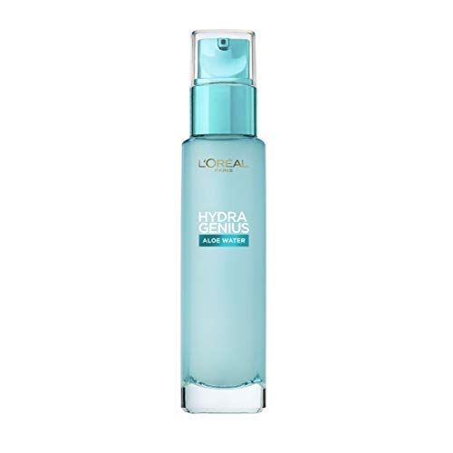 L'Oreal Paris Dermo Expertise Hydragenius Aloe Water - Cuidado Líquido Hidratante para Pieles Normales, 70 ml