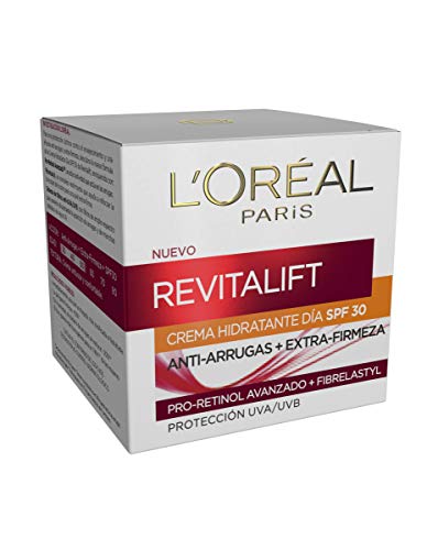 L'Oréal Paris Dermo Expertise - Revitalift Crema Hidratante de día anti-arrugas, con Pro-Retinol y protección solar SPF30 - 50 ml