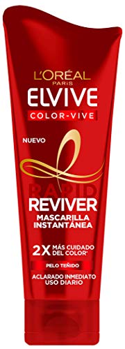 L'Oréal Paris Elvive Color Vive Rapid Reviver, Mascarilla Instantánea para Pelo Teñido, 180 ml