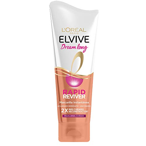 L'Oréal Paris Elvive Dream Long Rapid Reviver, Mascarilla Instantánea Reconstructora para Pelo largo Dañado - 180 ml