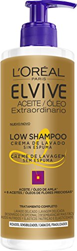 L'Oreal Paris Elvive Low Shampoo Champú, para cabello rizado - 400 ml