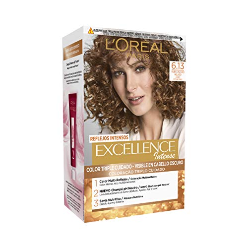L'Oréal Paris Excellence Intense Coloración, Tono: 6,13 Rubio Helado