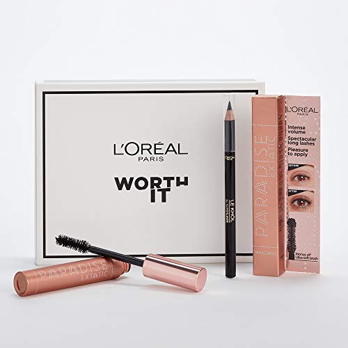 L'Oréal Paris Kit Paradise Extatic Máscara de Pestañas Volumen y Longitud y Lápiz de Ojos Superliner Le Khol