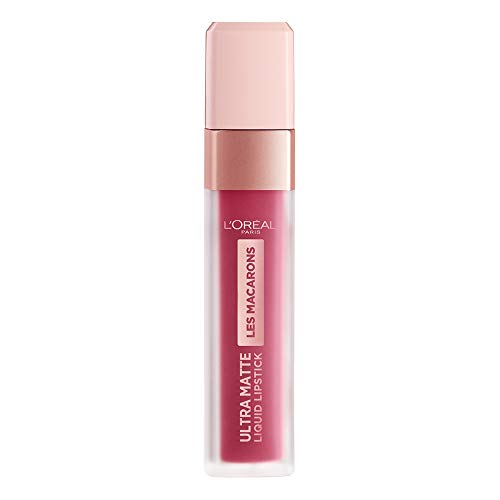 L'Oréal Paris - Les Macarons, Pintalabios Mate Permanente Rosa Amarronado, Tono 820 Praline De Paris - 30.5 gr.