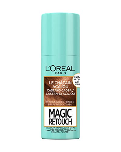 L'Oréal Paris Magic Retouch Spray Retoca Raices y Canas para Pelo Castaño Caoba - 75 ml