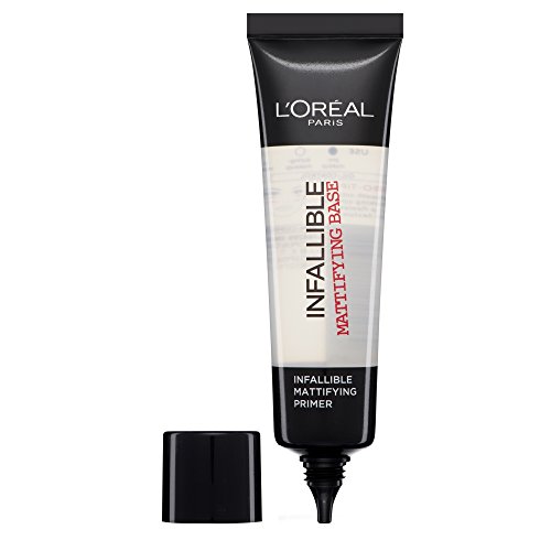 L’Oréal Paris Make-Up Designer Infallible OAP Infaillible Mattifying Primer Base - 01 Transparant - Primer prebase de maquillaje - Prebases de maquillaje (Mate, Tubo, #eaeaea, 25 mm, 38 mm, 130 mm)