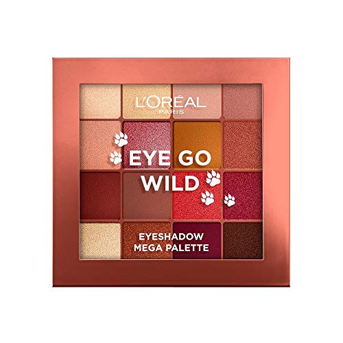 L'Oreal Paris Make-up Designer Palette de Sombras Eye go Wild, 16 Tonos 29.6 g