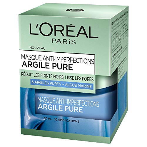 L'Oréal Paris Masque anti-imperfections argile pure - Le flacon de 50ml