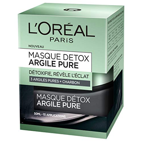 L’Oréal Paris – Masque Détoxifiant Pour Le Visage – Argile Pure – 50 ml