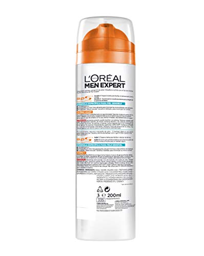 L'Oréal Paris Men Expert Hydra Sensitive Gel de Afeitado para Hombres con Piel Sensible - 200 ml