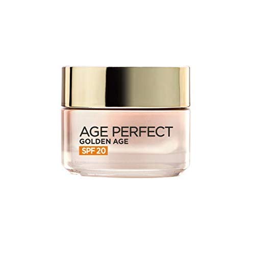 L'Oréal París - Set de Regalo, Incluye Neceser, Crema de Día Golden Age SPF20, Agua Micelar Age Perfect