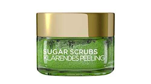 L'Oréal Paris Sugar Scrubs Máscara facial con semillas de kiwi, exfoliante explicativo, 2 unidades (2 x 15 mililitros)