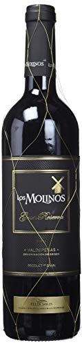 Los Molinos Gran Reserva Tinto D. O. Valdepeñas Vino - Paquete de 6 x 750 ml - Total: 4500 ml
