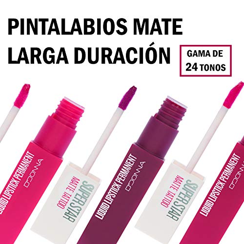 Lote Cia&Co 3 x Super Star Matte ROJOS II - Barra de Labios Liquida Mate Tatto Permanente (Colores ROJOS II - Lote MY-06)