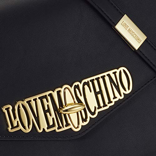 Love Moschino Jc4048pp18lf0000, Bolsa de mensajero Unisex Adulto, Negro (Nero), 18x6x29 centimeters (W x H x L)