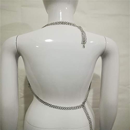 LPY-SP Body Chain Sexy Backless Tube Top Brillante Diamond Chaleco