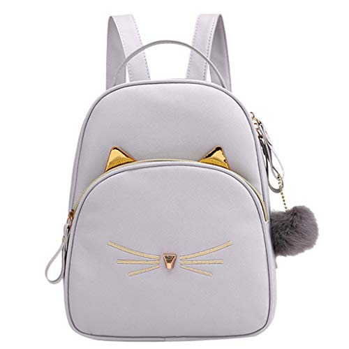 Luckycat Mochilas Mujer Cuero de la PU Mochilas Bolsa de viaje Bolsos Mochila Tipo Casual de Senderismo Aire Libre de Pequeñas Piel para Mujer y Niña