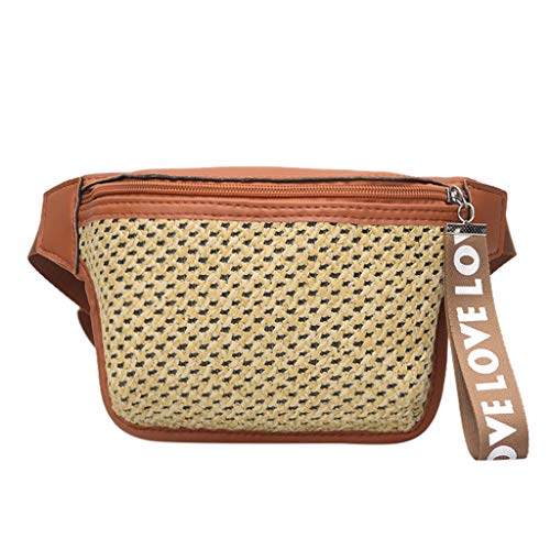 Luckycat Tejiendo Riñonera Running Cinturón Deportiva para Correr Ciclismo Bicicleta Peseo Camina Perro Bolsillos de Cremallera Mujer Holograma Bolsa De Riñonera Cinturón Bolsa Cintura Paquete Deporte