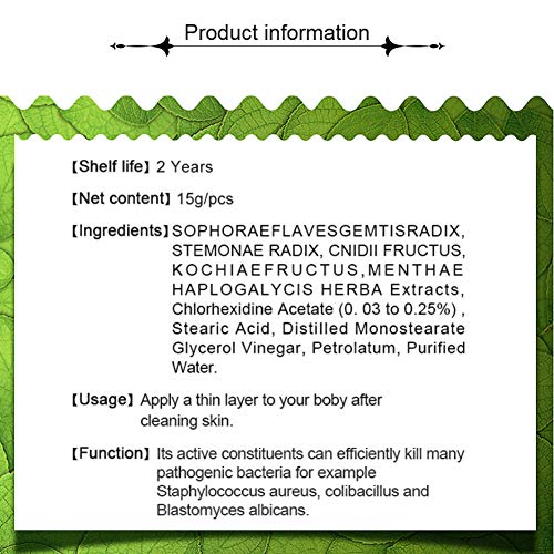 Lucoss Crema para Poriasis Picazón Antibacteriano Ungüento Hierbas Cremas Eczema Psoriasis Peeling