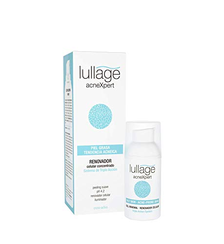 Lullage acneXpert Renovador Celular Concentrado exfoliante en gel para la piel grasa con imperfecciones o propensa al acné Efecto Peeling Ácido Azelaico | Ácido Salicílico | Ácido Glicólico, 30 ml