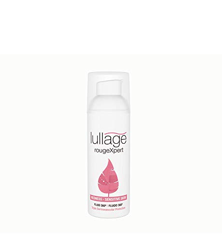 Lullage rougeXpert Tratamiento Facial Intensivo 360º Fluido Muy Ligero Oil Free Crema Anti-Rojeces para Piel Sensible o Atópica, 50 ml