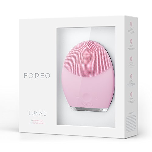 LUNA 2 de FOREO es el cepillo de limpieza facial anti-edad para Piel Normal, Exfolia delicadamente y elimina las células muertas, reduce la visibilidad de los poros y de las arrugas