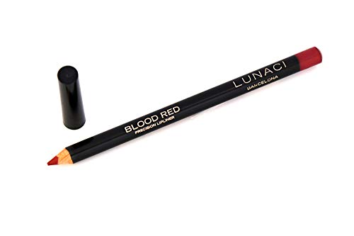 LUNACI Barcelona Perfilador de Labios en 6 Colores Lipliner Perfilador de Labios, Larga Duración Con Vitamina E (Color: Blood Red)