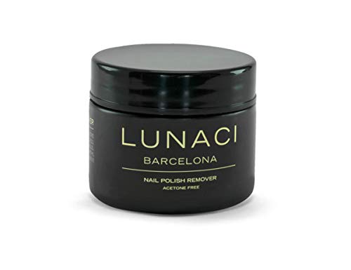 Lunaci Barcelona Quitaesmalte Fórmula suave y eficaz, sin acetona Esponja sin acetona, Sponge Nail Polish Remover, 40 ml