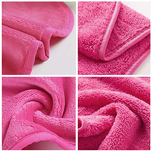LZYMSZ Paño Removedor de Maquillaje, Paquete de 6 Paños Faciales de Microfibra, Paños de Limpieza Facial Reutilizables Cosméticos sin Químicos Eliminación de Toallas, Cosméticos, Máscaras