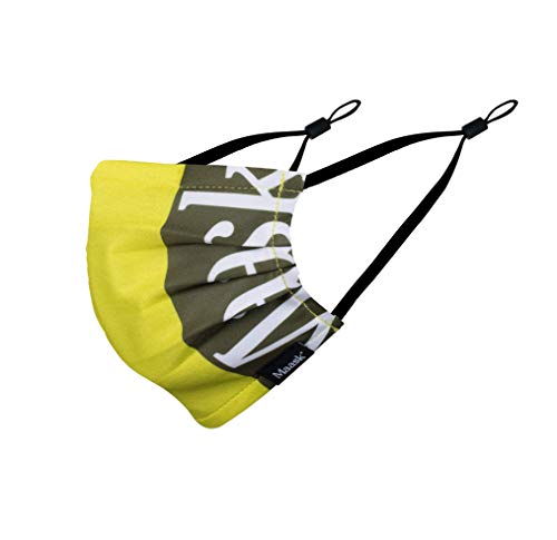 MAASK Shield MASCARILLA HIGIENICA Reutilizable, Juventud Unisex, Lime, NIÑO