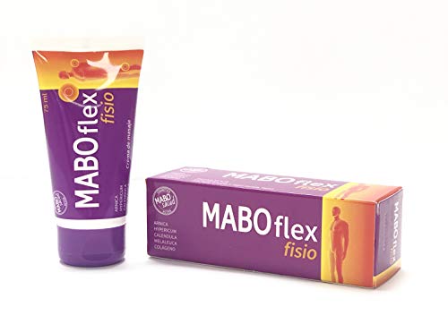 MABO Flex Fisio 75 ml - Crema de Masaje para Alivio de Dolores Musculares y Articulaciones Arnica Caléndula Mentol Hypericum Colágeno