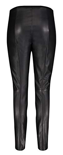 MAC Jeans Legging Leather Galloon Vaqueros, Black 090, 38W / 30L para Mujer