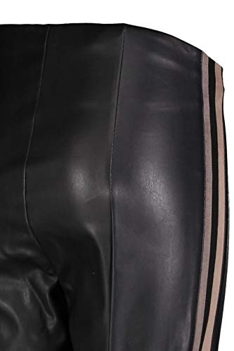 MAC Jeans Legging Leather Galloon Vaqueros, Black 090, 38W / 30L para Mujer