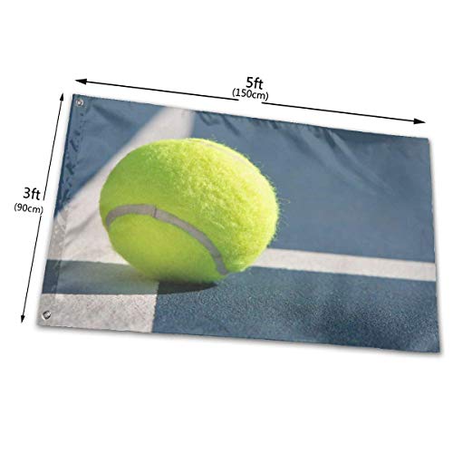 maichengxuan 3x5 Foot Tennis Ball On Line Printed Polyester Bandera, Designs Outdoor Bandera Home Bandera de Jardín Banner Breeze Bandera for Decorate Garden Courtyard
